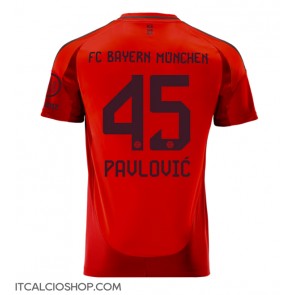 Bayern Munich Aleksandar Pavlovic #45 Prima Maglia 2024-25 Manica Corta